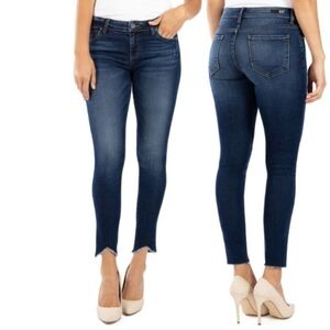 Kut from the Kloth Dark Blue Cropped Ankle Jeans